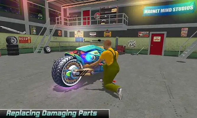 Play Real Moto Mechanic Workshop
