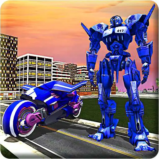 Free play online Real Moto Robot Transform: Flying Bike Robot Wars  APK
