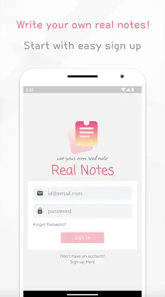 Real Note App Real Notes (Simple Notes) online game with UptoPlay
