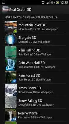 Play REAL OCEAN 3D LIVE WALLPAPER