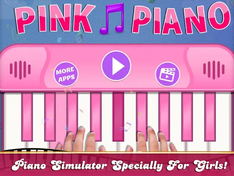 Play Real Pink Piano For Girls - Piano Simulator  and enjoy Real Pink Piano For Girls - Piano Simulator with UptoPlay