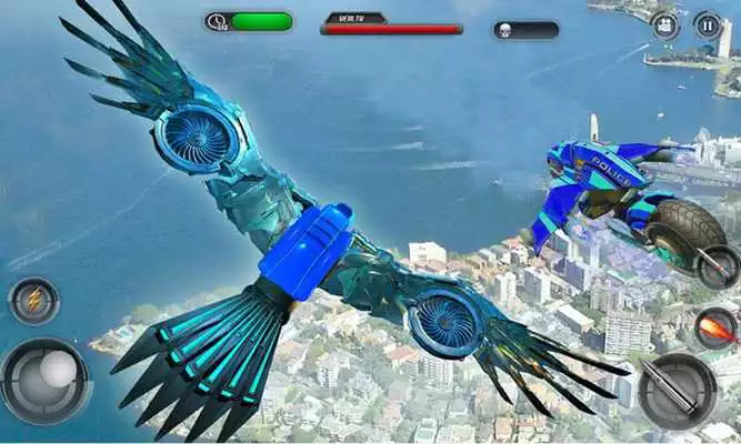 Play Real Robot Transforming Game: Flying Robot Bike