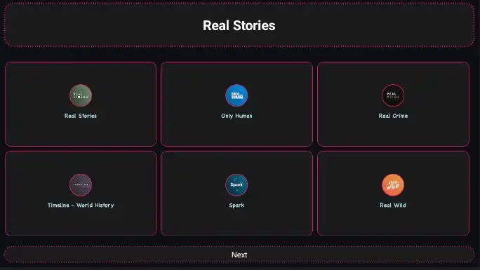 Play Real Stories Documentaries as an online game Real Stories Documentaries with UptoPlay