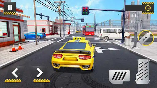 Play Real Taxi Game: Taxi Simulator as an online game Real Taxi Game: Taxi Simulator with UptoPlay