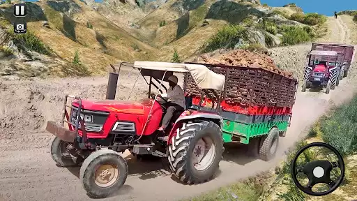 Play Real Tractor Trolley Simulator as an online game Real Tractor Trolley Simulator with UptoPlay