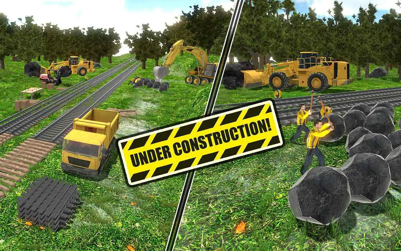 Play Real Train Construction Simulator 2018
