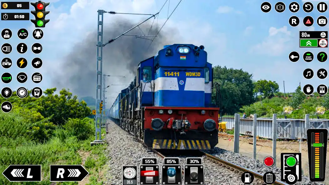 Play Real Train Simulator 3D Game as an online game Real Train Simulator 3D Game with UptoPlay