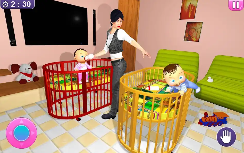 Play Real Twins Baby Simulator 3D as an online game Real Twins Baby Simulator 3D with UptoPlay