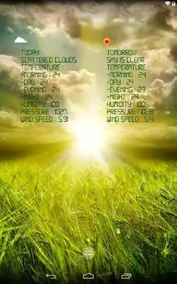 Play Real weather wallpaper