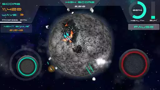 Play ReAsteroids as an online game ReAsteroids with UptoPlay