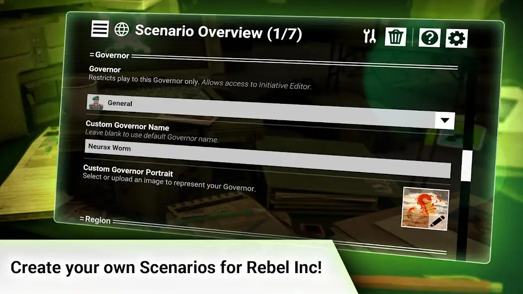 Play Rebel Inc: Scenario Creator as an online game Rebel Inc: Scenario Creator with UptoPlay