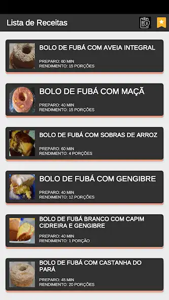 Play Receitas Bolo de Fubá  and enjoy Receitas Bolo de Fubá with UptoPlay