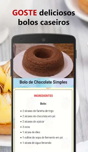 Play Receitas bolos simples caseiro  and enjoy Receitas bolos simples caseiro with UptoPlay