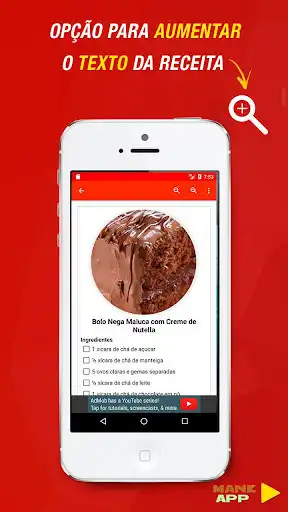 Play Receitas de Bolo de Chocolate as an online game Receitas de Bolo de Chocolate with UptoPlay