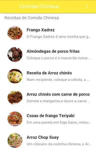 Play Receitas De Comida Chinesa as an online game Receitas De Comida Chinesa with UptoPlay