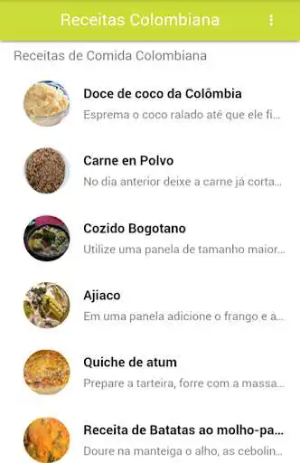 Play Receitas De Comida Colombiana as an online game Receitas De Comida Colombiana with UptoPlay