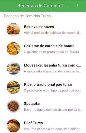 Play Receitas de Comida Turca as an online game Receitas de Comida Turca with UptoPlay