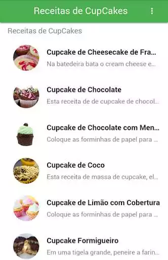 Play Receitas De CupCakes