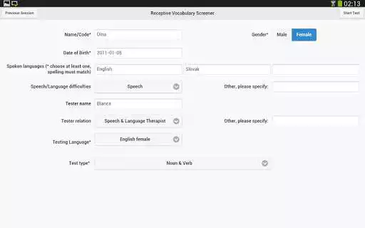 Play Receptive Vocabulary Screener as an online game Receptive Vocabulary Screener with UptoPlay