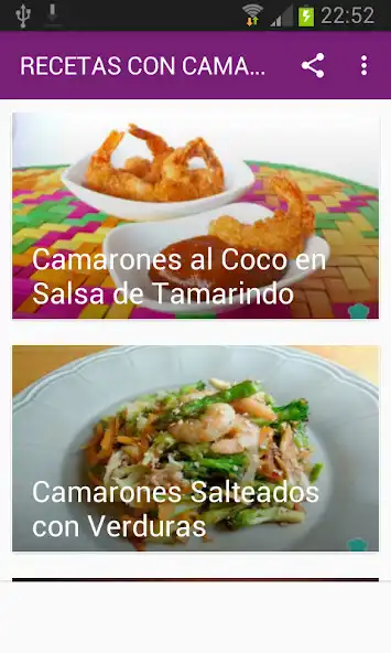 Play RECETAS CON CAMARON  and enjoy RECETAS CON CAMARON with UptoPlay