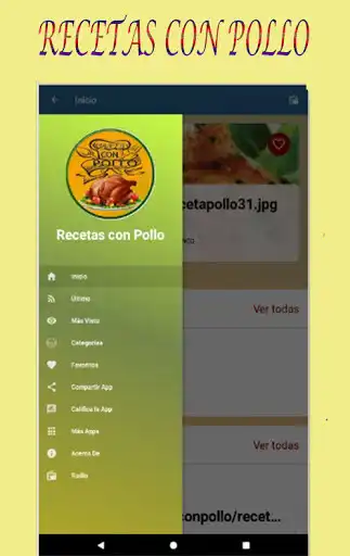 Play Recetas con pollo as an online game Recetas con pollo with UptoPlay