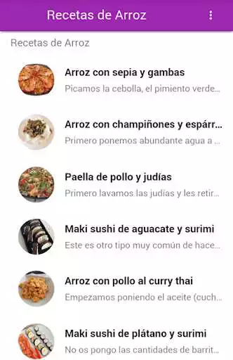 Play Recetas De Arroz as an online game Recetas De Arroz with UptoPlay