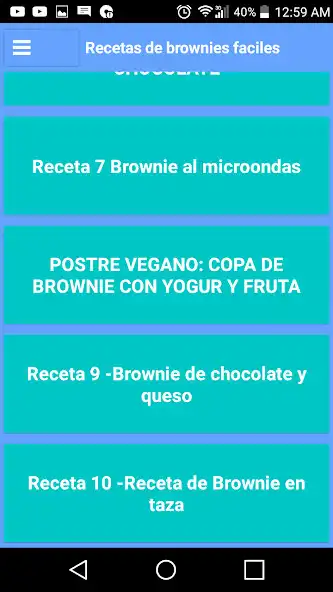 Play Recetas De Brownies Faciles y   and enjoy Recetas De Brownies Faciles y  with UptoPlay