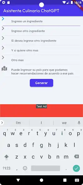 Play Recetas de Cocina con I.A. as an online game Recetas de Cocina con I.A. with UptoPlay