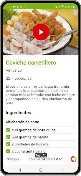 Play Recetas de Comida - Perú as an online game Recetas de Comida - Perú with UptoPlay