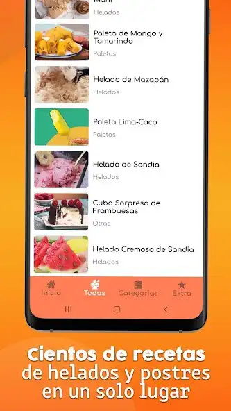 Play Recetas de Helados y Postres as an online game Recetas de Helados y Postres with UptoPlay