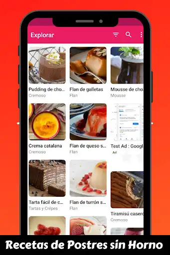 Play Recetas de Postres sin Horno as an online game Recetas de Postres sin Horno with UptoPlay