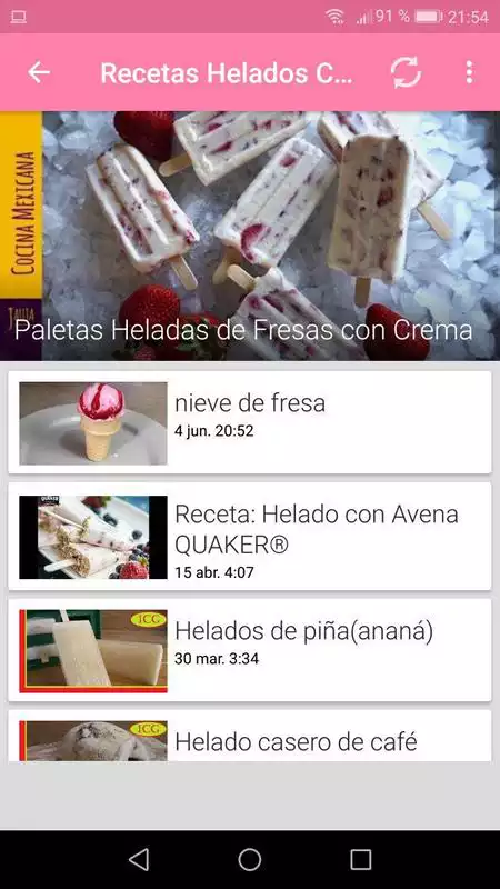 Play Recetas Helados Caseros App