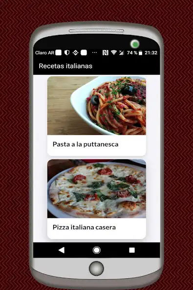 Play Recetas Italianas en Español as an online game Recetas Italianas en Español with UptoPlay