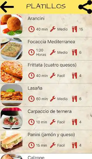 Play Recetas Italianas