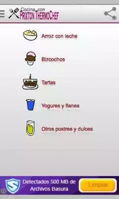 Play Recetas para Prixton Thermochef y Kitchen+