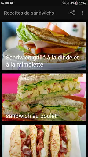 Play Recettes De Sandwichs (offline) as an online game Recettes De Sandwichs (offline) with UptoPlay
