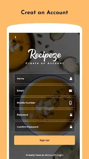 Play Recipeze Flutter Theme as an online game Recipeze Flutter Theme with UptoPlay