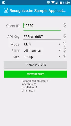 Play Recognize.im Sample App