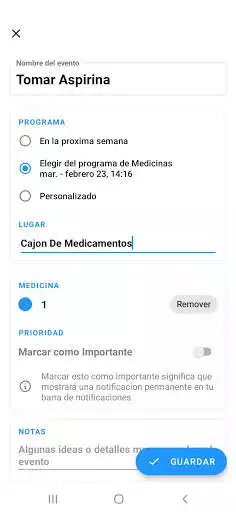 Play Recordatorio de medicinas as an online game Recordatorio de medicinas with UptoPlay