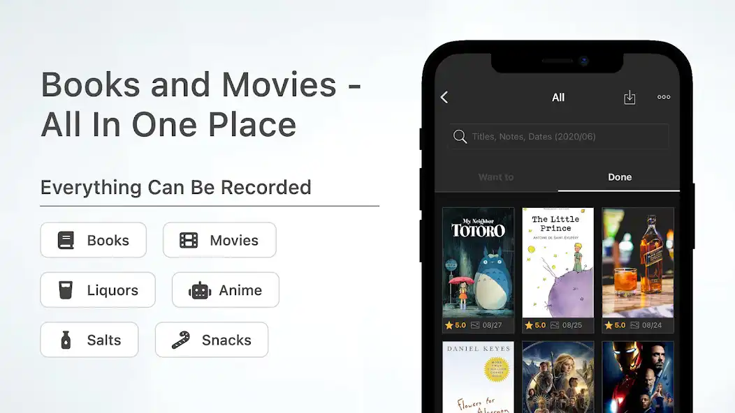 Play Record: Books and Movies as an online game Record: Books and Movies with UptoPlay
