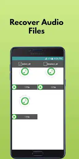 Play Recover deleted audio recording files