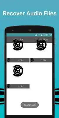 Play Recover deleted audio recording files