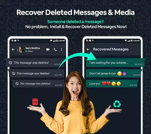 Play Recover Deleted Messages WAMR  and enjoy Recover Deleted Messages WAMR with UptoPlay