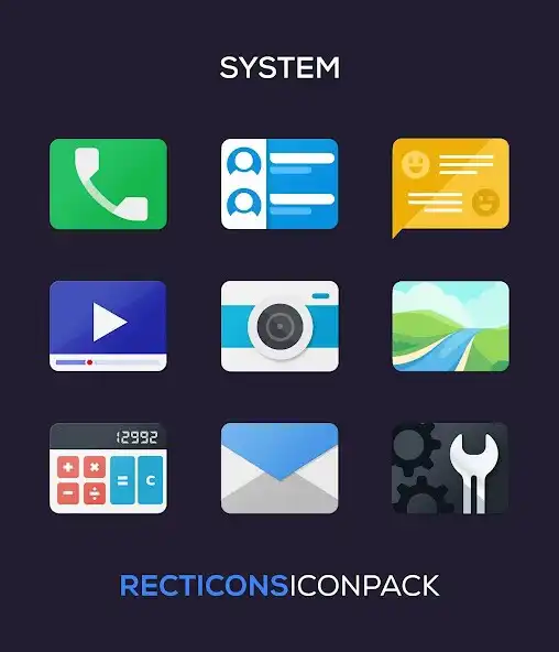 Play Recticons - Icon Pack  and enjoy Recticons - Icon Pack with UptoPlay