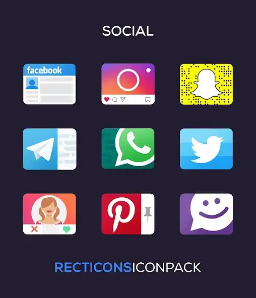 Play Recticons - Icon Pack as an online game Recticons - Icon Pack with UptoPlay