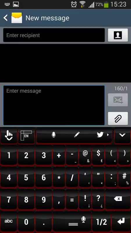 Play Red and Black Keyboard HD
