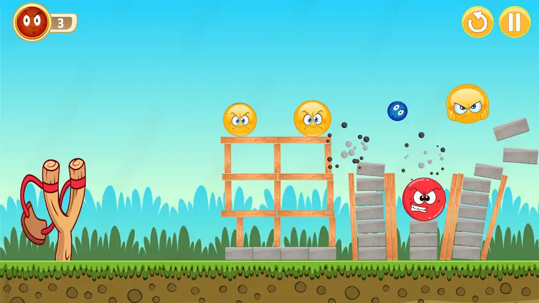 Play Red And Blue Ball Shooter Game as an online game Red And Blue Ball Shooter Game with UptoPlay