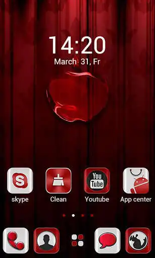 Play Red apple GO Launcher Theme