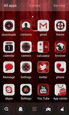 Play Red apple GO Launcher Theme