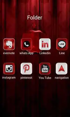 Play Red apple GO Launcher Theme